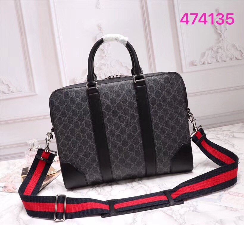 Gucci GG Black Briefcase - Image 3
