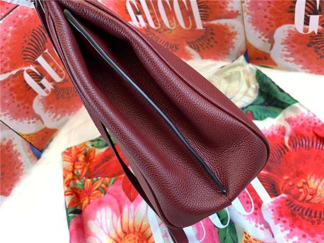 Gucci Zumi Grainy Leather Medium Top Handle Bag (Varied Colors) - Image 13