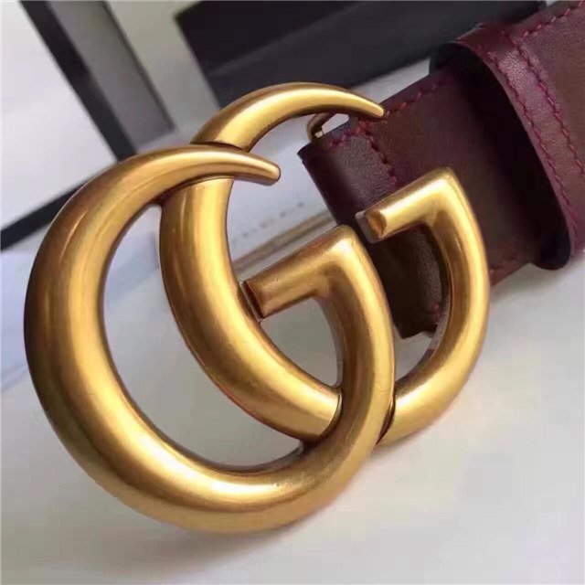 Gucci Wide Leather Belt with Double G Buckle (Varied Colors) 2015 Re-Edition - Image 148