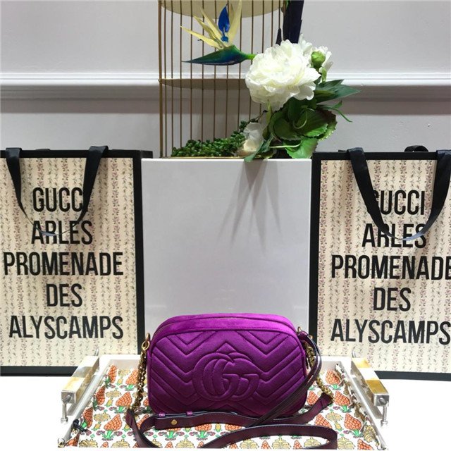 Gucci GG Marmont Matelasse Medium Shoulder Velvet Bag (Varied Colors) - Image 24