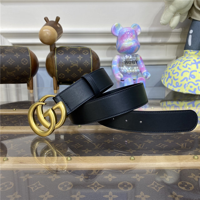 Gucci Wide Leather Belt with Double G Buckle (Varied Colors) 2015 Re-Edition - Image 2