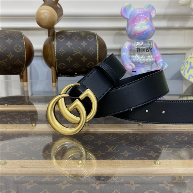Gucci Wide Leather Belt with Double G Buckle (Varied Colors) 2015 Re-Edition - Image 3