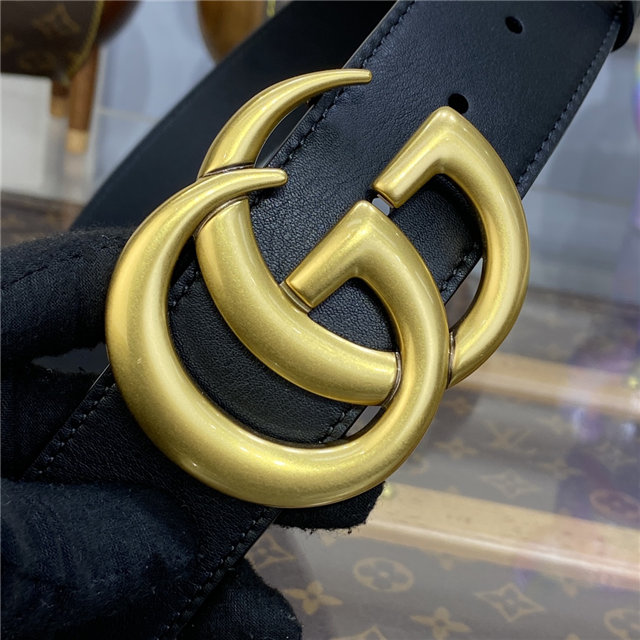 Gucci Wide Leather Belt with Double G Buckle (Varied Colors) 2015 Re-Edition - Image 4