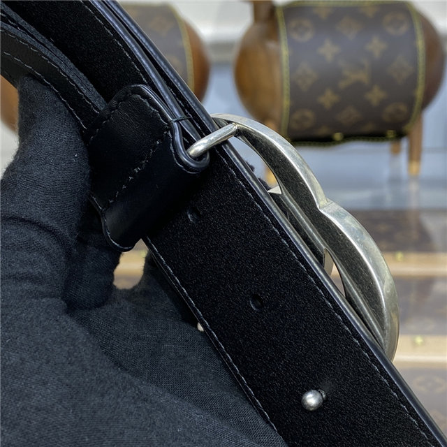 Gucci Wide Leather Belt with Double G Buckle (Varied Colors) 2015 Re-Edition - Image 14
