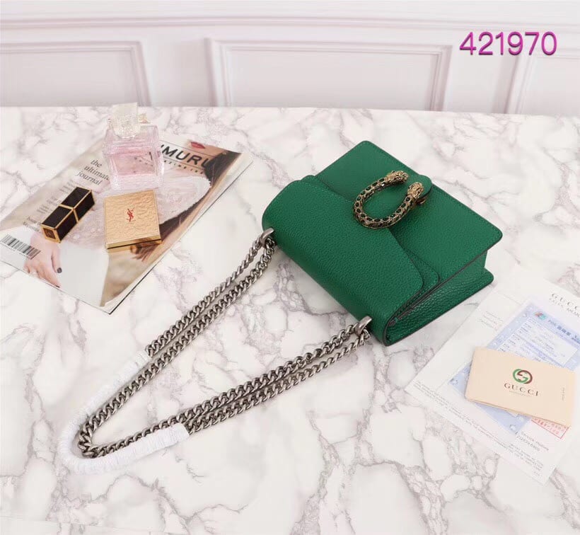 Gucci Dionysus GG Supreme mini bag Green - Image 4