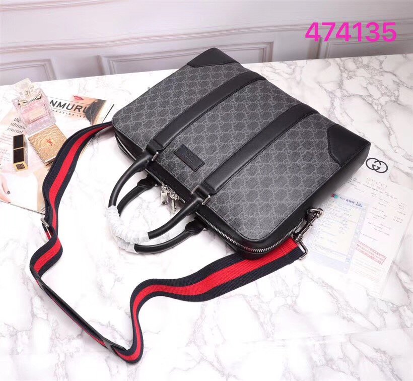 Gucci GG Black Briefcase - Image 4