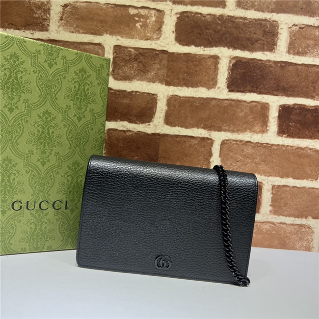 Gucci GG Marmont Chain Wallet Black