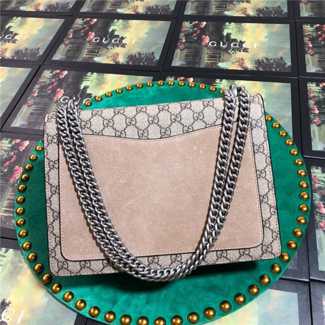 Gucci Dionysus Medium GG Shoulder Bag Suede Brown canvas (Varied Colors) - Image 23