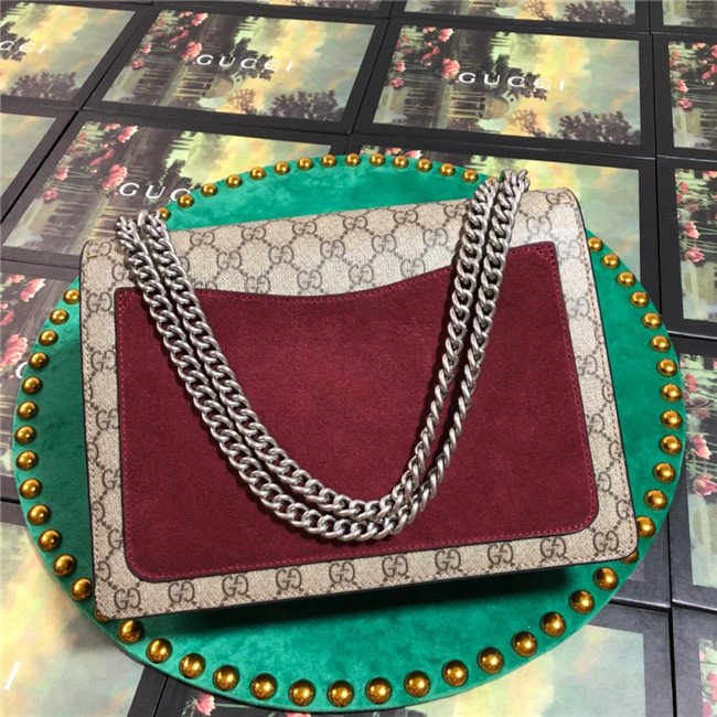 Gucci Dionysus Medium GG Shoulder Bag Suede Brown canvas (Varied Colors) - Image 32