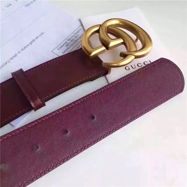 Gucci Wide Leather Belt with Double G Buckle (Varied Colors) 2015 Re-Edition - Image 149