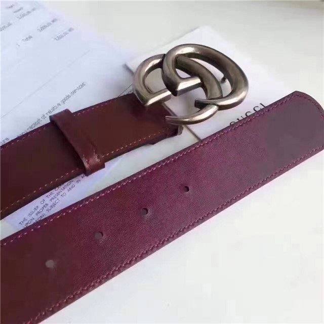 Gucci Wide Leather Belt with Double G Buckle (Varied Colors) 2015 Re-Edition - Image 158