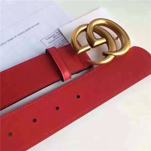 Gucci Wide Leather Belt with Double G Buckle (Varied Colors) 2015 Re-Edition - Image 167