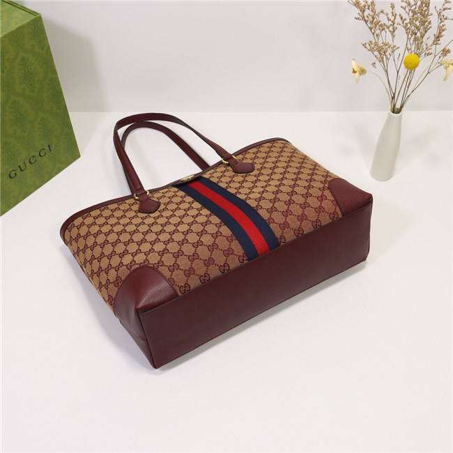 Gucci Ophidia Medium Tote With Web (Varied Colors) - Image 14