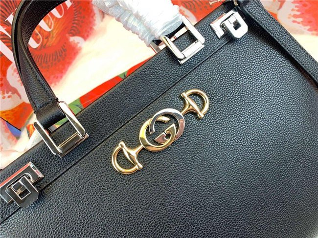 Gucci Zumi Grainy Leather Medium Top Handle Bag (Varied Colors) - Image 6