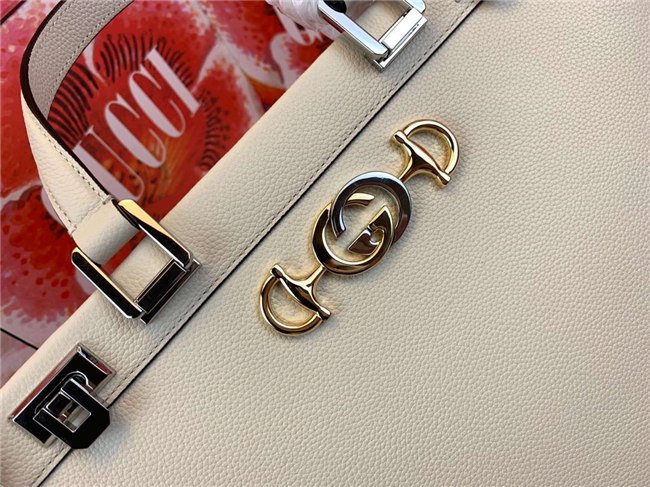 Gucci Zumi Grainy Leather Medium Top Handle Bag (Varied Colors) - Image 33