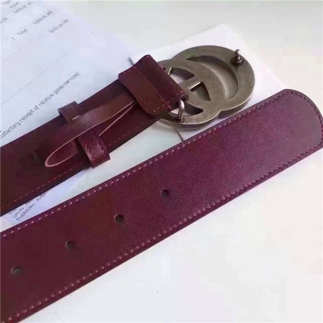Gucci Wide Leather Belt with Double G Buckle (Varied Colors) 2015 Re-Edition - Image 159