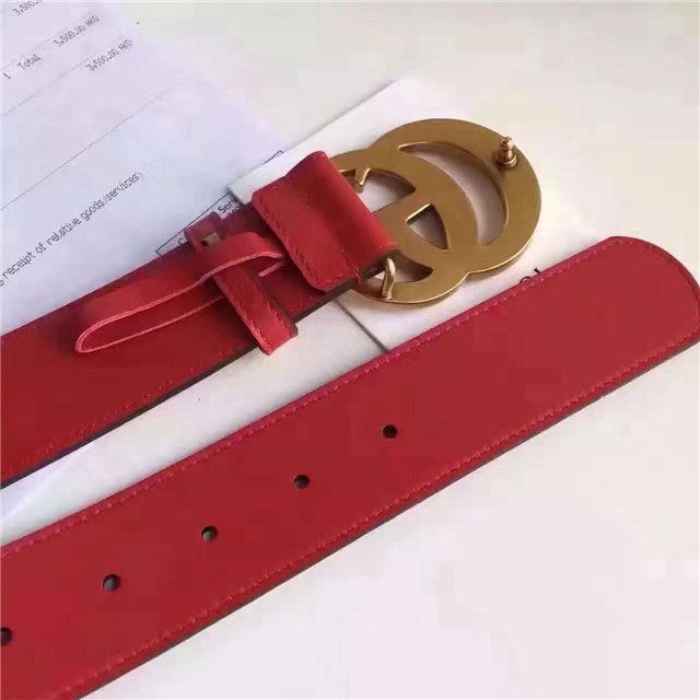 Gucci Wide Leather Belt with Double G Buckle (Varied Colors) 2015 Re-Edition - Image 168