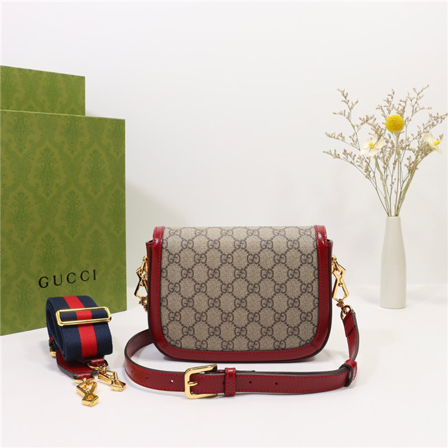 Gucci Horsebit 1955 Mini Bag GG Supreme Canvas 658574 (Varied Colors) - Image 18