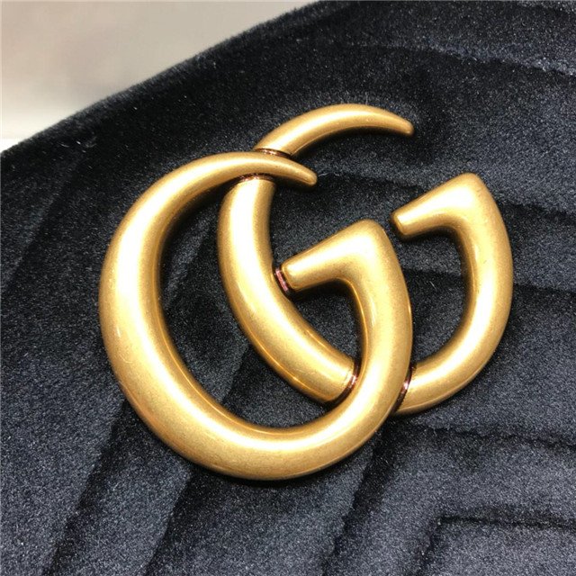 Gucci GG Marmont Matelasse Medium Shoulder Velvet Bag (Varied Colors) - Image 6
