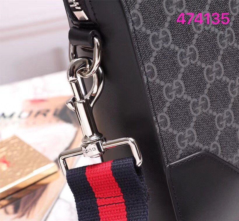 Gucci GG Black Briefcase - Image 6