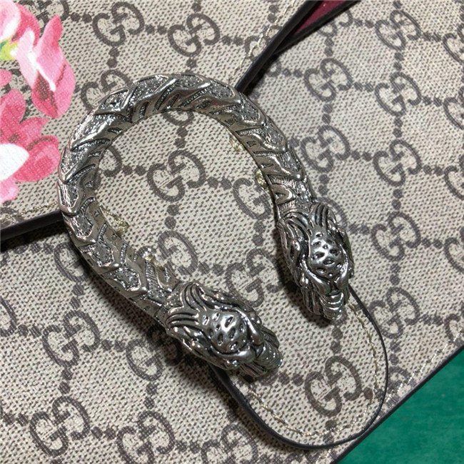 Gucci Dionysus Medium Shoulder Bag Blooms Print with Wine Suede - Image 7