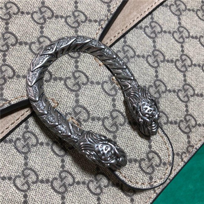 Gucci Dionysus Medium GG Shoulder Bag Suede Brown canvas (Varied Colors) - Image 25