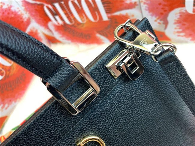 Gucci Zumi Grainy Leather Medium Top Handle Bag (Varied Colors) - Image 7