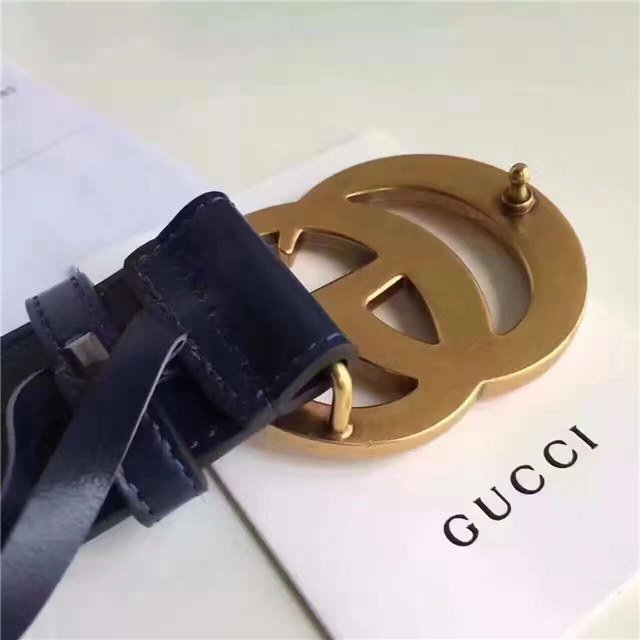 Gucci Wide Leather Belt with Double G Buckle (Varied Colors) 2015 Re-Edition - Image 115
