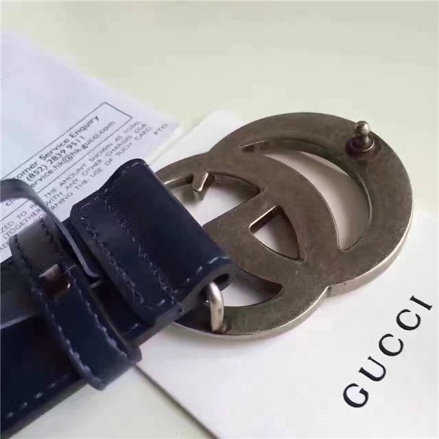 Gucci Wide Leather Belt with Double G Buckle (Varied Colors) 2015 Re-Edition - Image 124