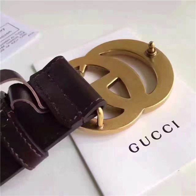 Gucci Wide Leather Belt with Double G Buckle (Varied Colors) 2015 Re-Edition - Image 142