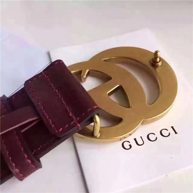 Gucci Wide Leather Belt with Double G Buckle (Varied Colors) 2015 Re-Edition - Image 151