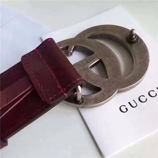 Gucci Wide Leather Belt with Double G Buckle (Varied Colors) 2015 Re-Edition - Image 160