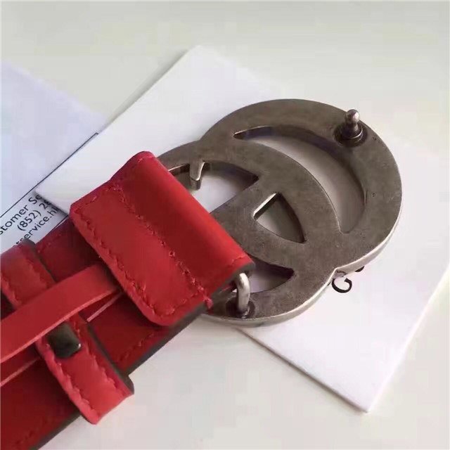 Gucci Wide Leather Belt with Double G Buckle (Varied Colors) 2015 Re-Edition - Image 178
