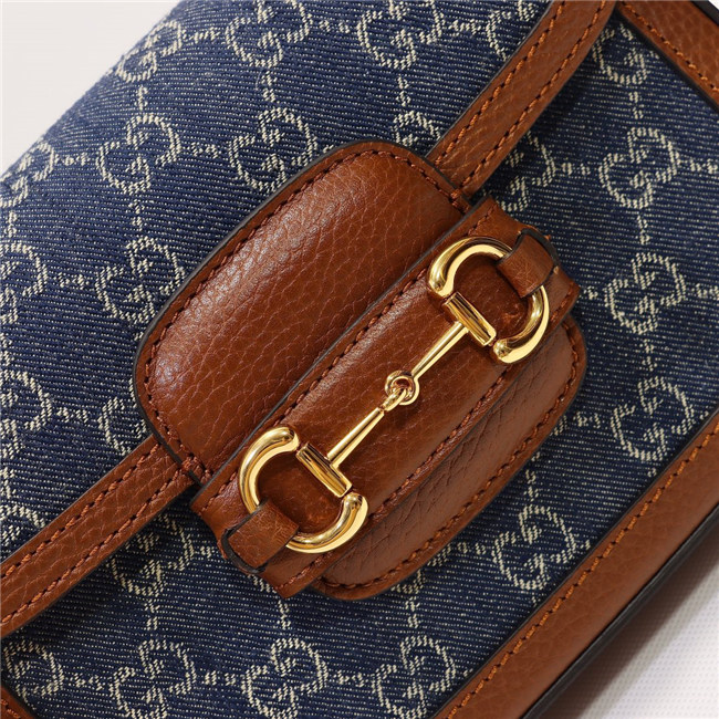 Gucci Horsebit 1955 Mini Bag GG Supreme Canvas 658574 (Varied Colors) - Image 8
