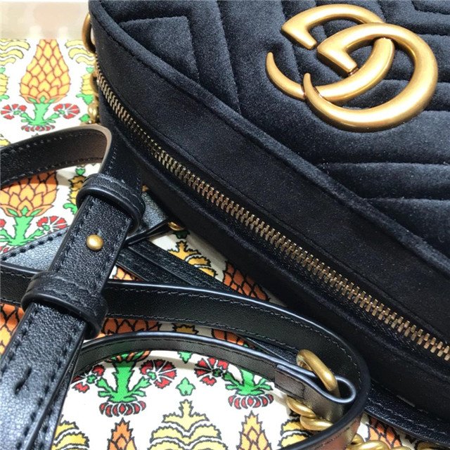 Gucci GG Marmont Matelasse Medium Shoulder Velvet Bag (Varied Colors) - Image 7