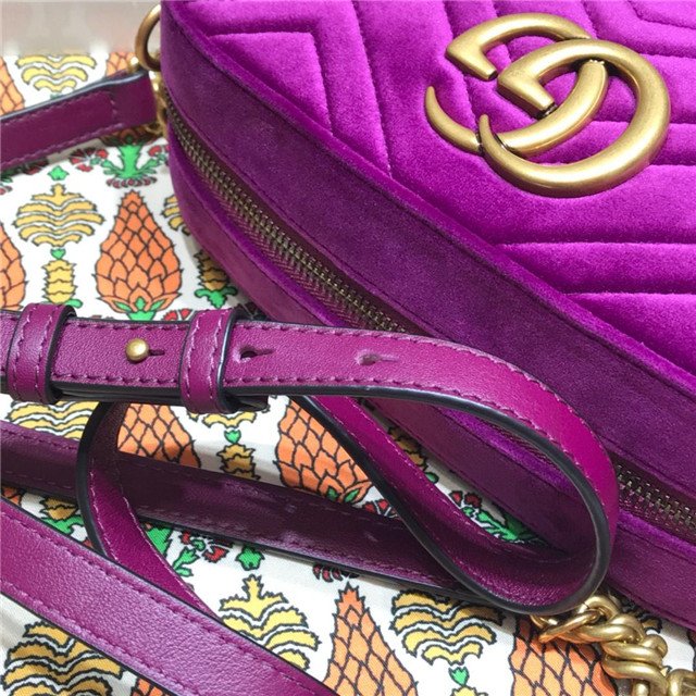 Gucci GG Marmont Matelasse Medium Shoulder Velvet Bag (Varied Colors) - Image 27