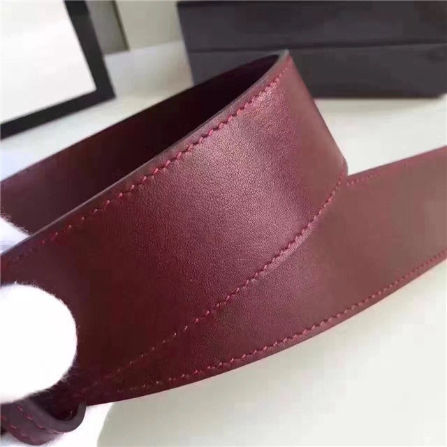 Gucci Wide Leather Belt with Double G Buckle (Varied Colors) 2015 Re-Edition - Image 152