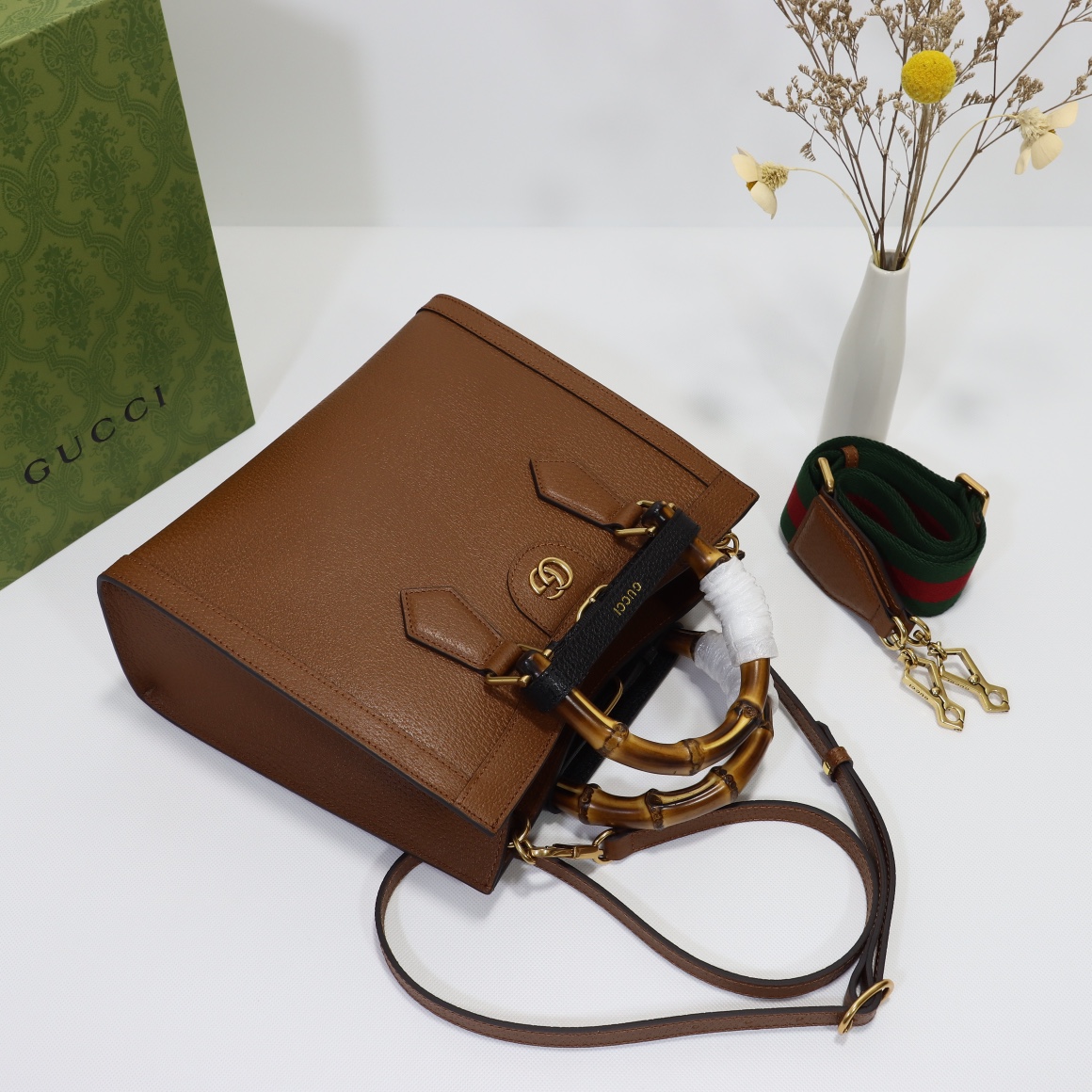 Gucci Diana Small Tote Bag (Brown) - Image 7