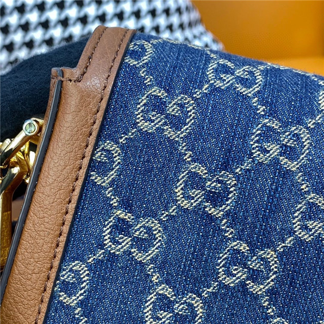 Gucci Horsebit 1955 Mini Bag GG Supreme Canvas 658574 (Varied Colors) - Image 9