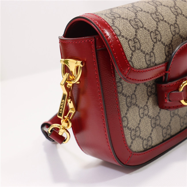 Gucci Horsebit 1955 Mini Bag GG Supreme Canvas 658574 (Varied Colors) - Image 20