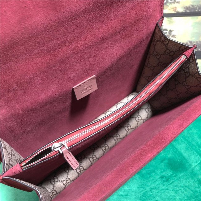 Gucci Dionysus Medium Shoulder Bag Blooms Print with Wine Suede - Image 9