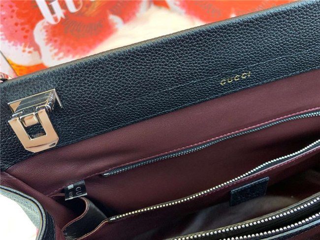 Gucci Zumi Grainy Leather Medium Top Handle Bag (Varied Colors) - Image 9