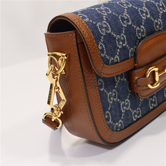 Gucci Horsebit 1955 Mini Bag GG Supreme Canvas 658574 (Varied Colors) - Image 10