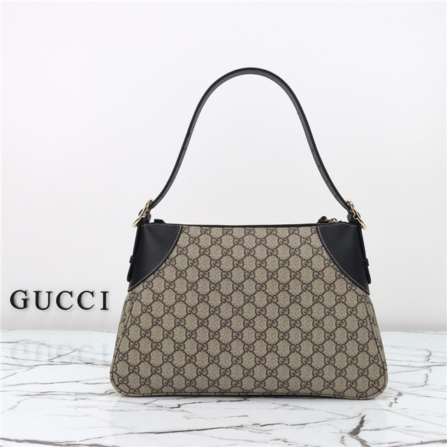 GG Emblem Large Shoulder Bag 815217 Black-3.jpg
