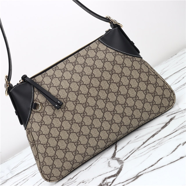 GG Emblem Large Shoulder Bag 815217 Black-4.jpg