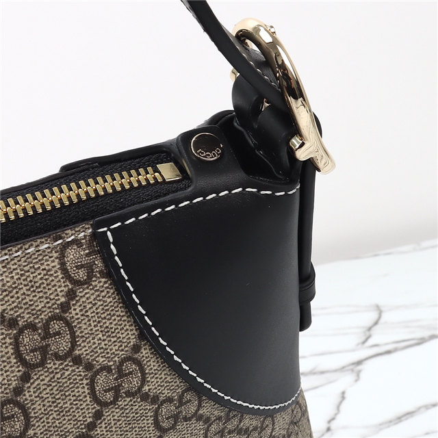 GG Emblem Large Shoulder Bag 815217 Black-8.jpg