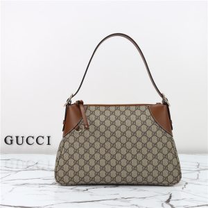 GG Emblem Large Shoulder Bag 815217 Brown-1.jpg