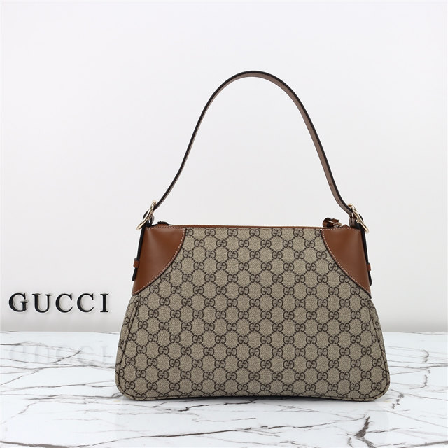GG Emblem Large Shoulder Bag 815217 Brown-4.jpg