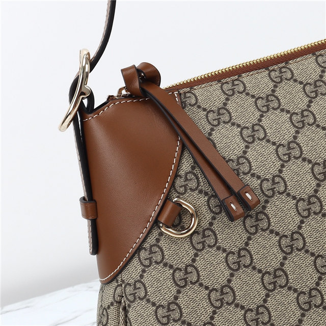 GG Emblem Large Shoulder Bag 815217 Brown-6.jpg