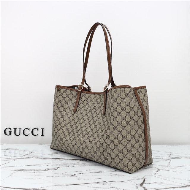 GG Emblem Large Tote Bag 815212 Brown-2.jpg